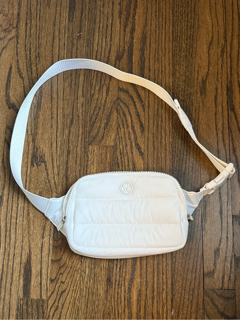 lululemon athletica White Quilted Crossbody Belt Bag